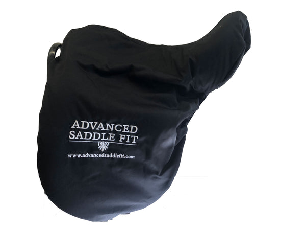Advanced Saddle Fit | Fleece-lined Saddle Cover - Black - ASF Logo
